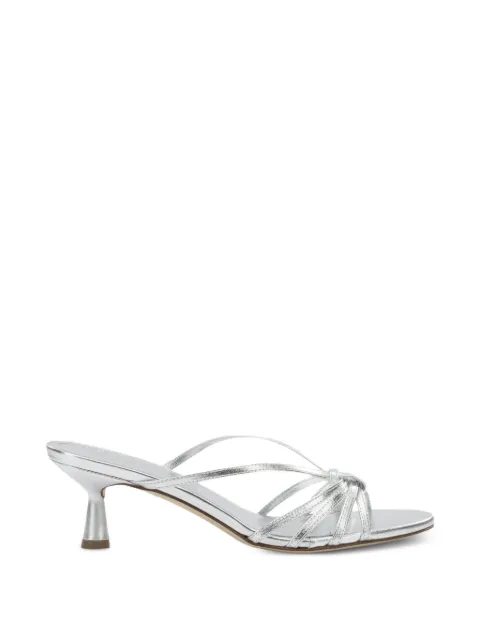 Aeyde Abby laminated leather sandals Silver ABBYLAMINATEDNAPPALEATHERSILVER