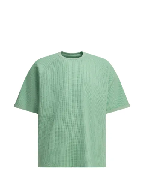 Goldwin waffle-knit raglan-sleeve T-shirt Green GL65143