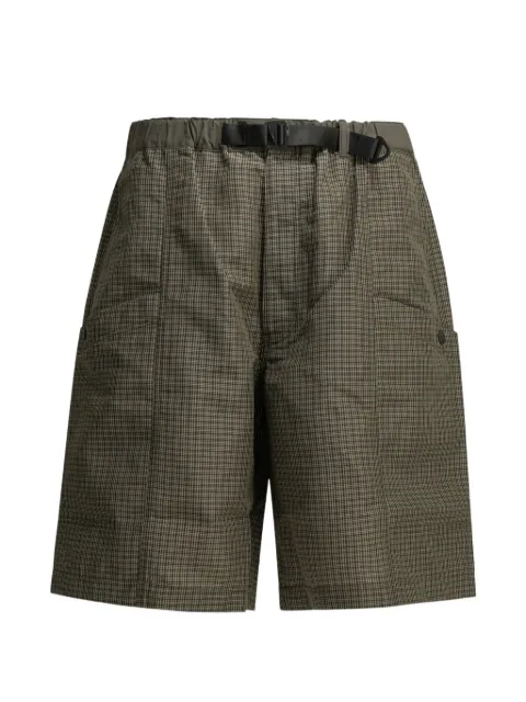Comme des Garçons Homme Plus Vichy micro-check bermuda shorts Neutrals HQP027S262KHAKI