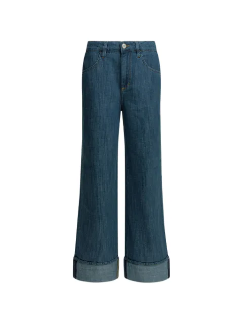 Shaft Jeans belt-loop wide-leg jeans Blue EP1DDAD5124