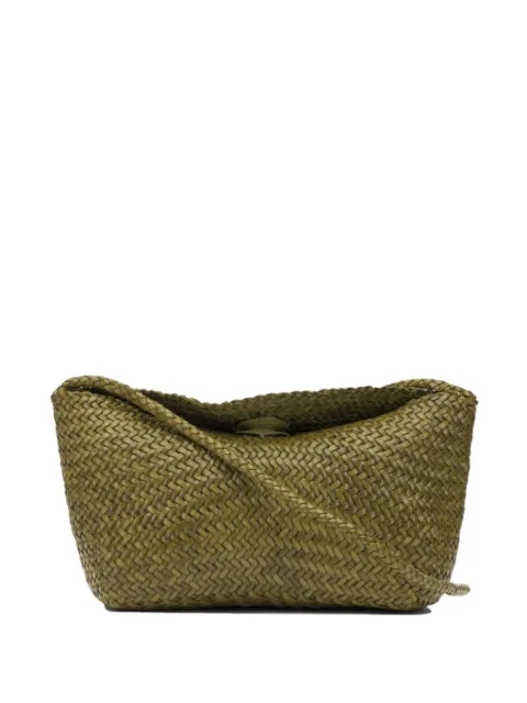 DRAGON DIFFUSION Corsina woven tote bag Green 8701