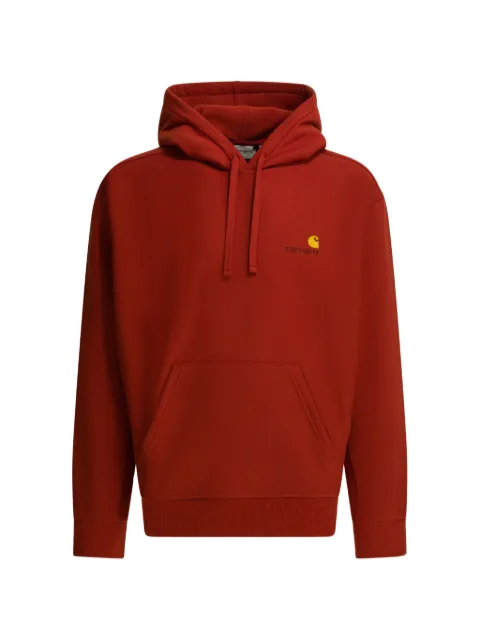 Carhartt WIP American Script logo-embroidered drawstring hoodie Red I028279