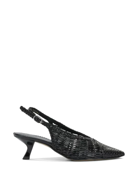 Toni Pons woven leather slingback pumps Black 11953