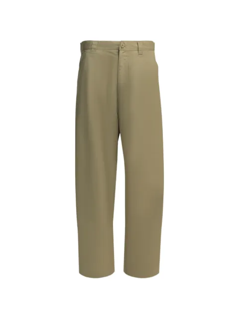 Carhartt WIP logo-patch straight-leg trousers Neutrals I036139