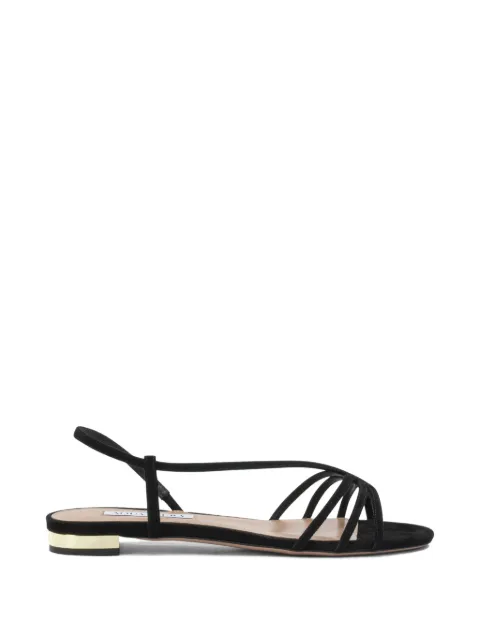 Aquazzura Talk To Me strappy suede sandals Black TTMFLAS0SUE000