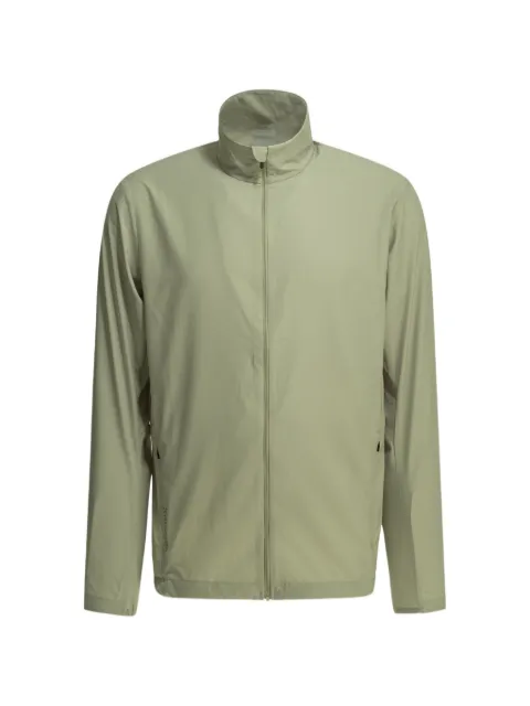 Houdini Sportswear logo-print zip-up jacket Green 810058