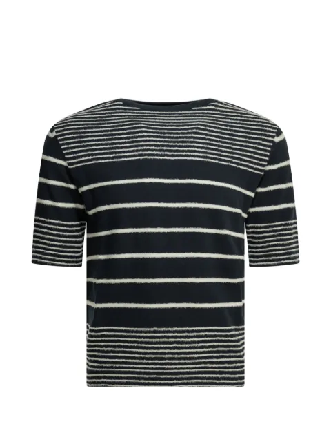 RAKKI Drummer striped short-sleeve sweater Blue DRUMMER
