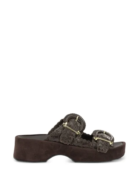 Toni Pons leather buckle-fastening sandals Brown 12091