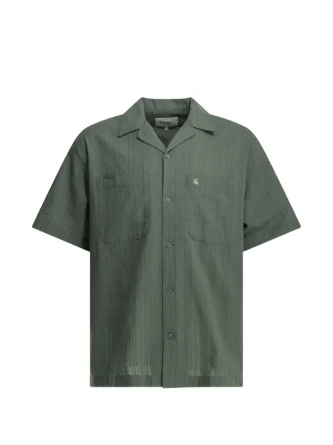 Carhartt WIP embroidered-logo short-sleeve shirt Green I036206