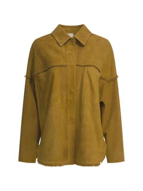 FURLING BY GIANI fringed suede jacket Yellow MONICAFRSUEDEB