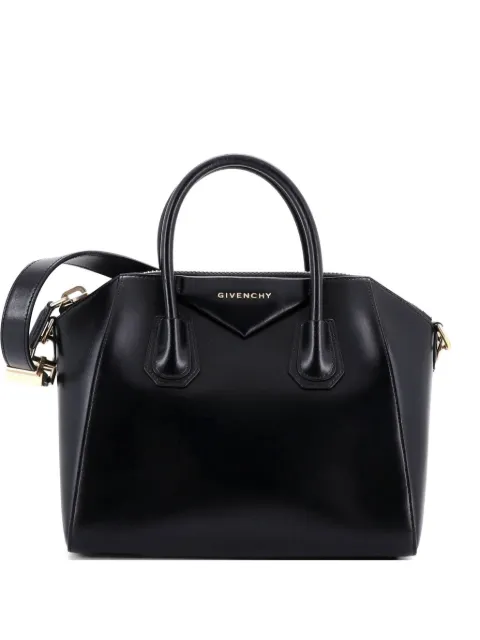 Givenchy Pre-Owned Antigona Bag Glazed Leather Small satchel Black IWSUM4ENJBMD4O5F