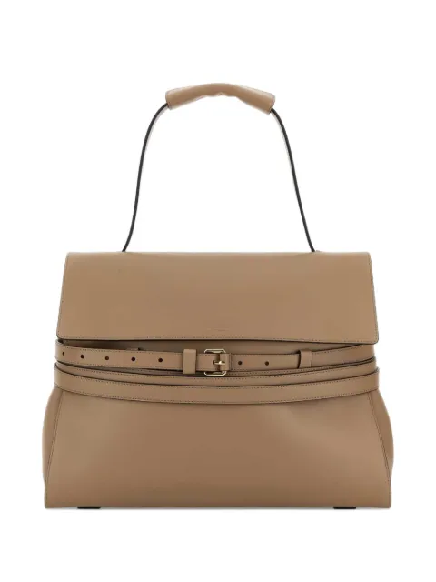 Moschino belted leather shoulder bag Neutrals MC4162PP0OOA0