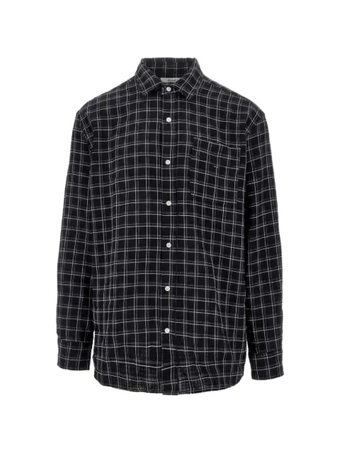 Foret Scout check-pattern shirt Black F1039