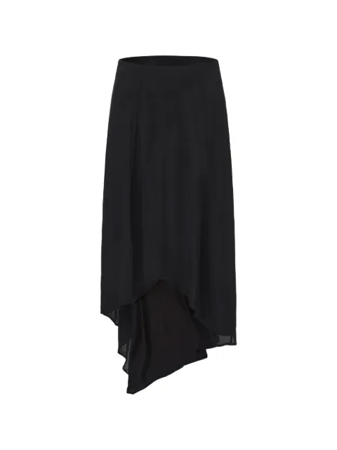 ili node Dante asymmetric midi dress Black AGLZ10A
