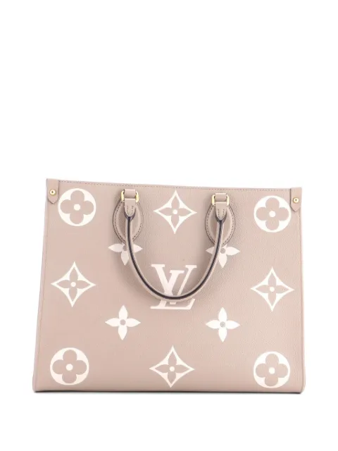Louis Vuitton Pre-Owned OnTheGo Tote Bicolor Monogram Empreinte Giant MM shoulder bag Neutrals IKLHL3NB4RVF3MCQ