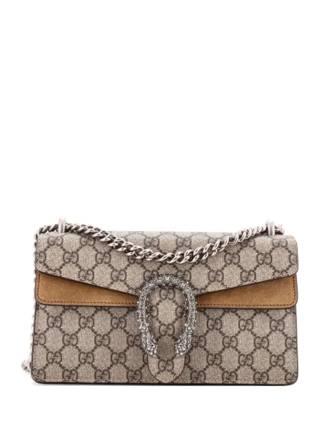 Gucci Pre-Owned Dionysus Bag GG Coated Canvas with Crystal Embellished Metal Small shoulder bag Brown 5DPQDRTHKNP3FVTM