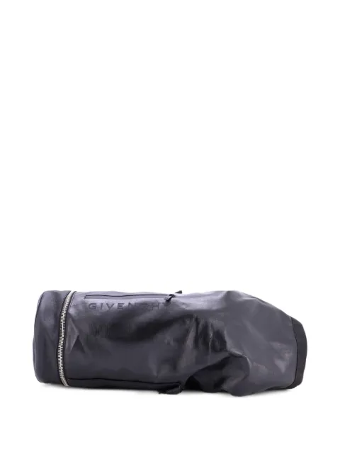 Givenchy Pre-Owned Jaw Bag Coated Canvas with Leather Large backpack Black 2MCSQQIR3PWUBHRU