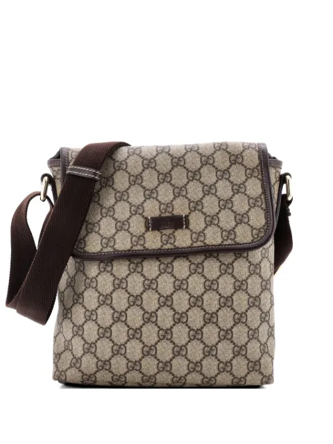 Gucci Pre-Owned Flap Messenger GG Coated Canvas Small crossbody bag Brown 20KBBVSBJZNUABL0