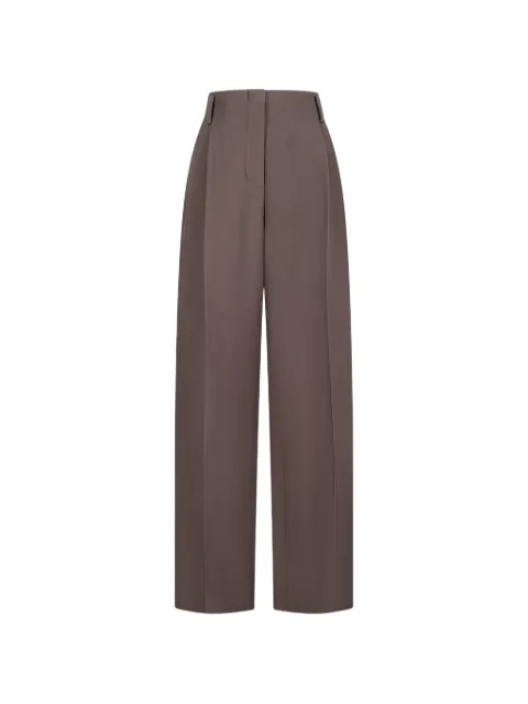 Magda Butrym pleated trousers Brown 301526