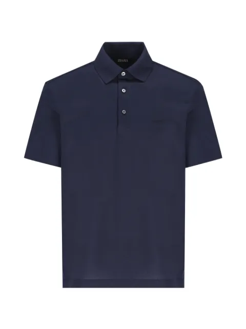Zegna short-sleeve piqué polo shirt Blue UH348A3H794422