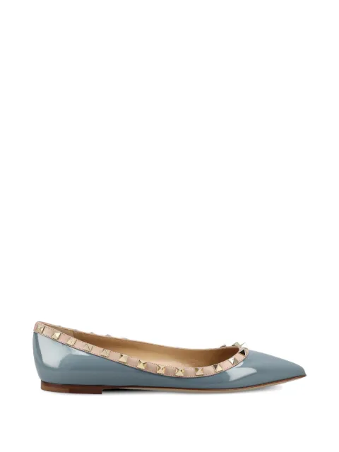 Valentino Garavani patent Rockstud ballet flats Blue WS0403VNW