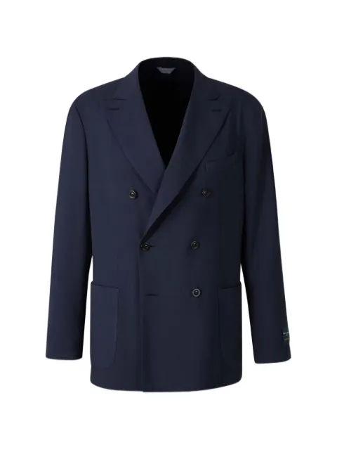 Boglioli double-breasted peak-lapel blazer Blue N4302JSB3448
