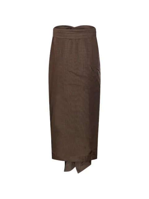 Róhe strapless top Brown 41932118