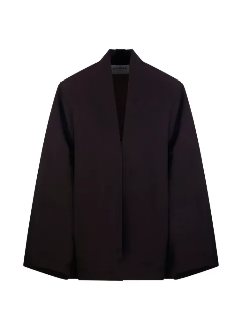 Alaïa open-front wide-sleeve jacket Brown AA9V1285W144C