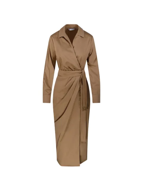 Max Mara belted wrap-style dress Neutrals 2611221202600