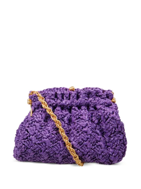 amato daniele Raviolo woven-design clutch bag Purple A3082