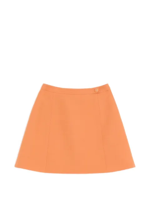 Valentino Garavani crepe couture wrap skirt Orange BRAFB01CF