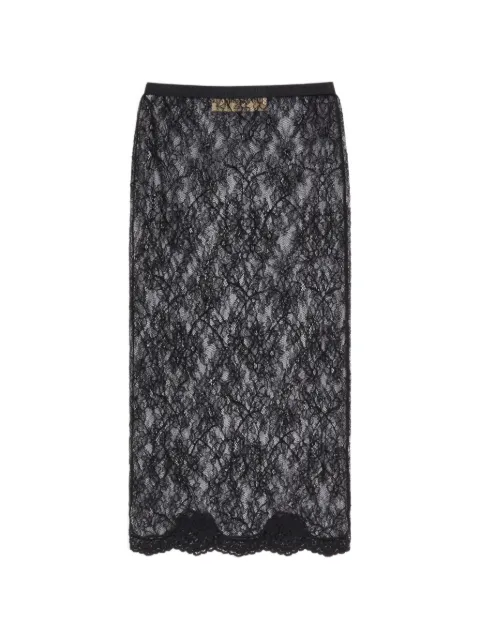 Valentino Garavani lace midi skirt Black BMD08DAAA