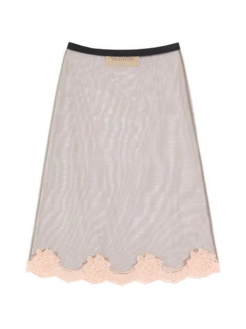 Valentino Garavani tulle midi skirt Grey BMD08AADJ