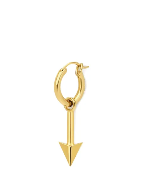 YOJ arrow-charm hoop earring Gold 24MEYG0044