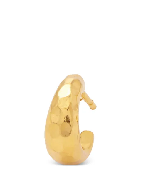 YOJ Alto hammered-hoop earring Gold 24MEYG0029