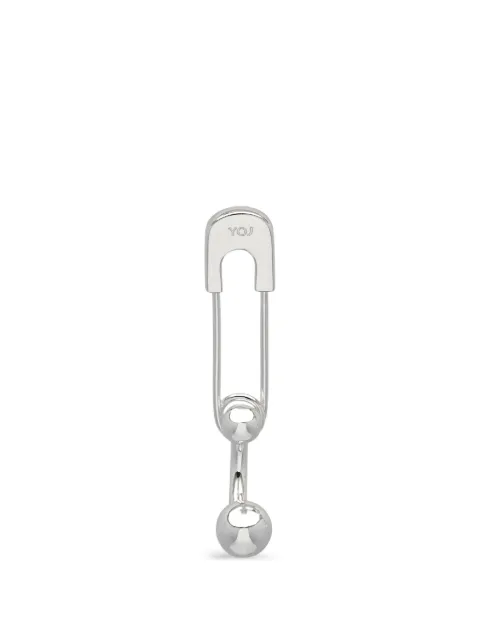 YOJ x Cutout mini-pin stud earring Silver 24MES0022