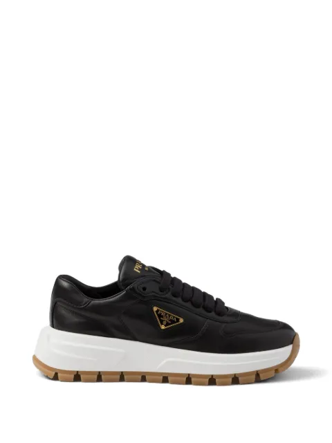 Prada Prax 01 leather sneakers Black 1E804MFDE45038