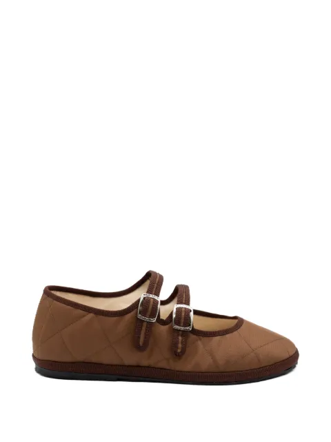 Gondolina Acqua Alta quilted ballet flats Brown GPLB2