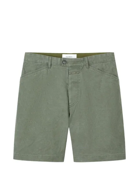 Closed logo-patch chino shorts Green C8235053520