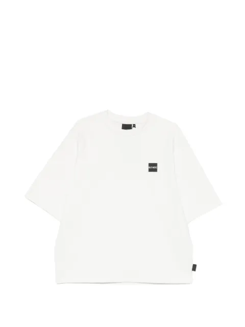 OUTHERE logo-patch raglan-sleeve T-shirt White 4651M302B209