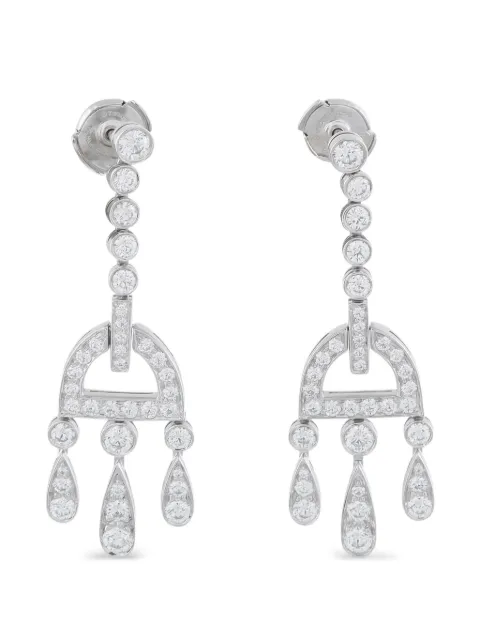 Tiffany & Co. Legacy diamond 2.38ct platinum drop earrings Silver TI11040726