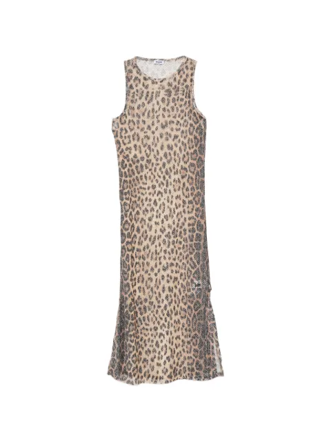 Moschino leopard-print midi dress Neutrals A26149428