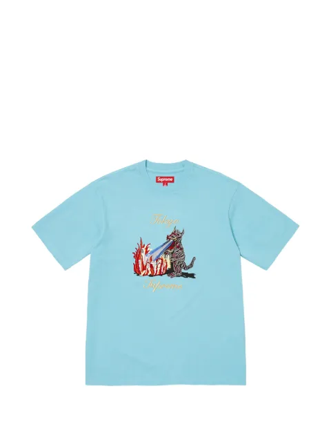 Supreme Monster embroidered t-shirt Blue SU27398