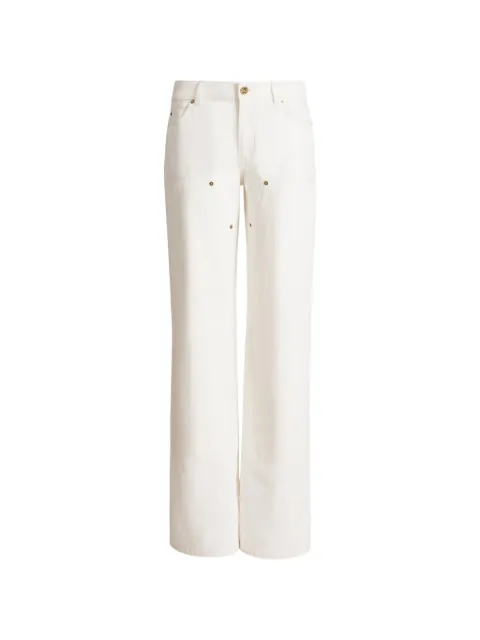 Balmain loose-fit denim jeans White HF1MI053DG14