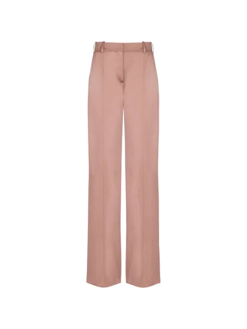 Balmain tailored satin straight pants Pink EF0PO160VI19