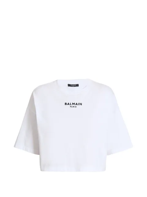 Balmain Balmain Paris embroidered T-shirt White HF1EE145BD10