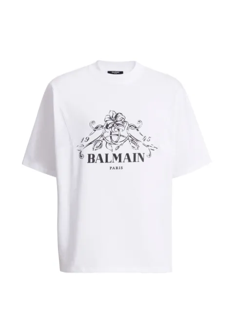 Balmain printed Balmain Vine T-shirt White HH1EG275BD65