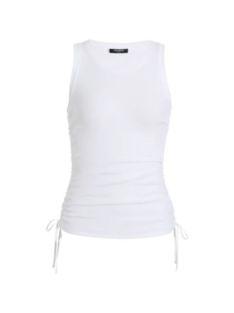 Balmain draped tank top White HF1EB115JL97