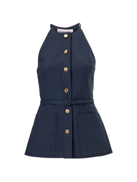 Carolina Herrera button-front top Blue E2611N206STS