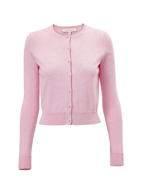 Carolina Herrera button-up cropped cardigan Pink E2612N103KSC